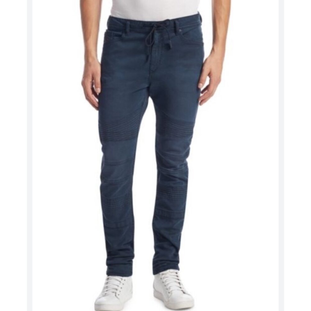 Diesel Men Bakari NE Blue moto skinny jeans, Size 32 L76